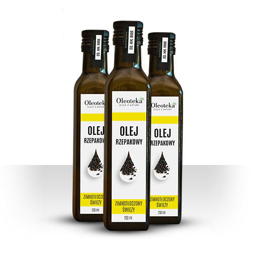 OLEJ RZEPAKOWY ZIMNOTŁOCZONY 250ml